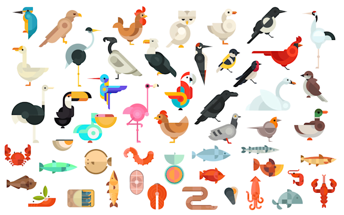 create abstract geometric illustration
