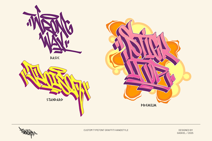 make custom type font graffiti tagging handstyle