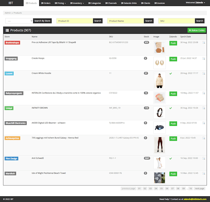 provide premium onboard integration support for zalando
