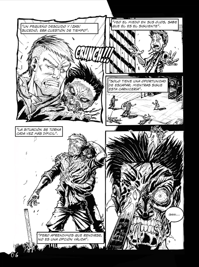 draw your comic page or cover