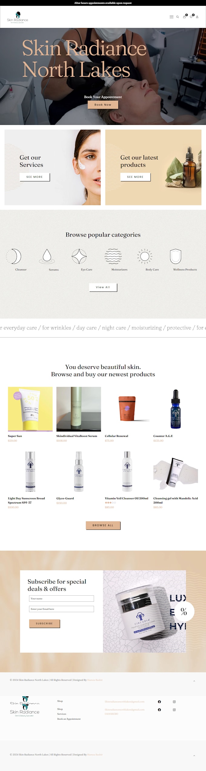 design modern ecommerce woocommerce wordpress website landing pages