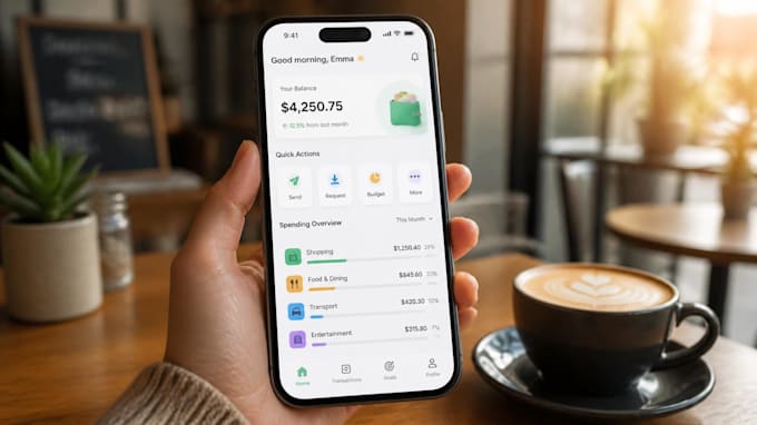develop ai powered modern mobile app using flutter, react native