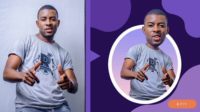 Turn your photo into a cartoon caricature logo by Ziv_production | Fiverr