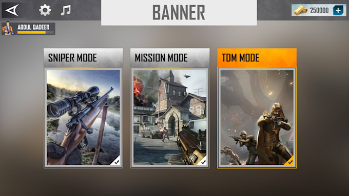 Design ui ux for mobile game by Qadeersheikh | Fiverr