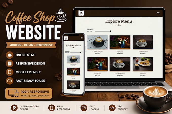 create an ecommerce food ordering website