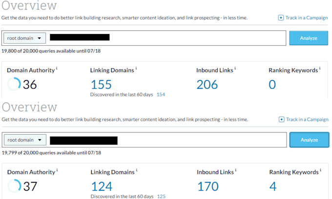 increase moz da 30 plus ahrefs DR 30 plus of your site