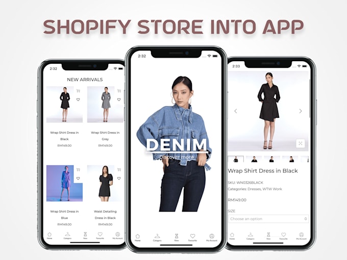 convert your shopify store into IOS android app