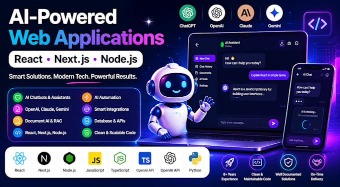 build ai powered web applications using next js, node js and open ai