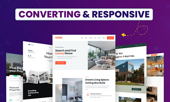 create a responsive wordpress landing page design, elementor landing page