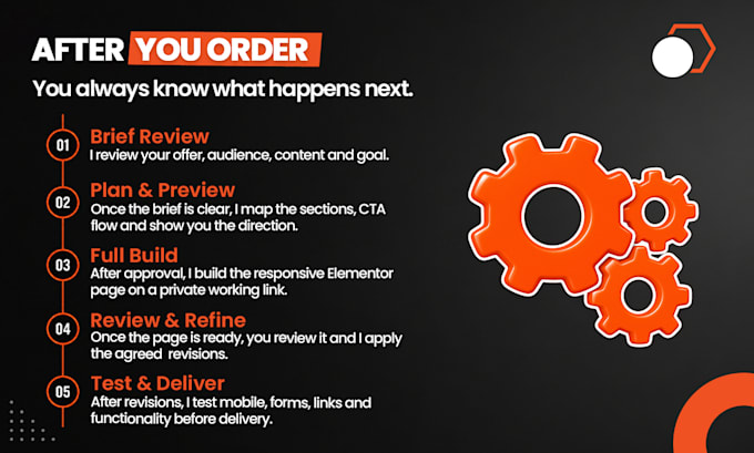 design a wordpress landing page in elementor pro built to convert