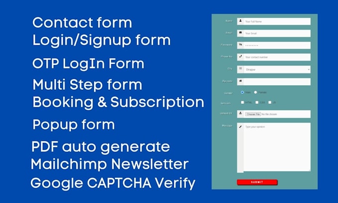 create or fix responsive wordpress contact form 7, wpforms, or gravity forms