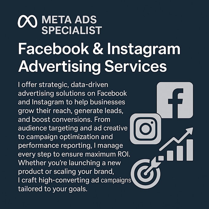 be your facebook and instagram marketing expert