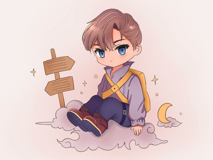 draw you cute anime chibi character