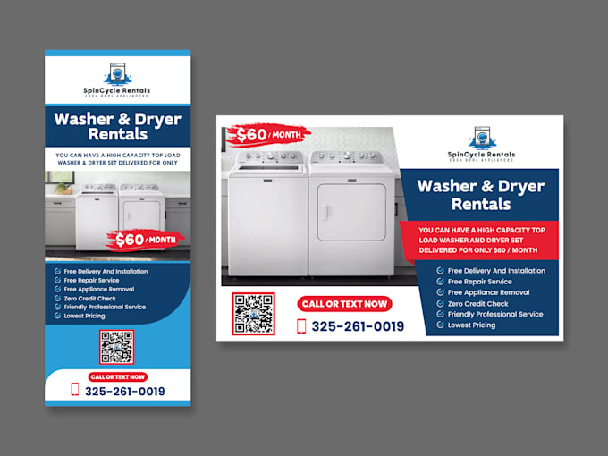 design a modern door hanger design for your real estate business