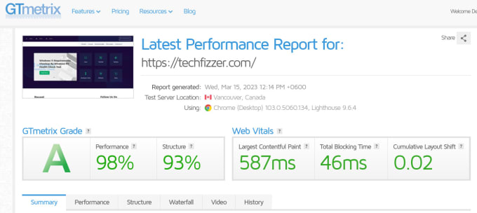 speed up wordpress website for google pagespeed and gtmatrix