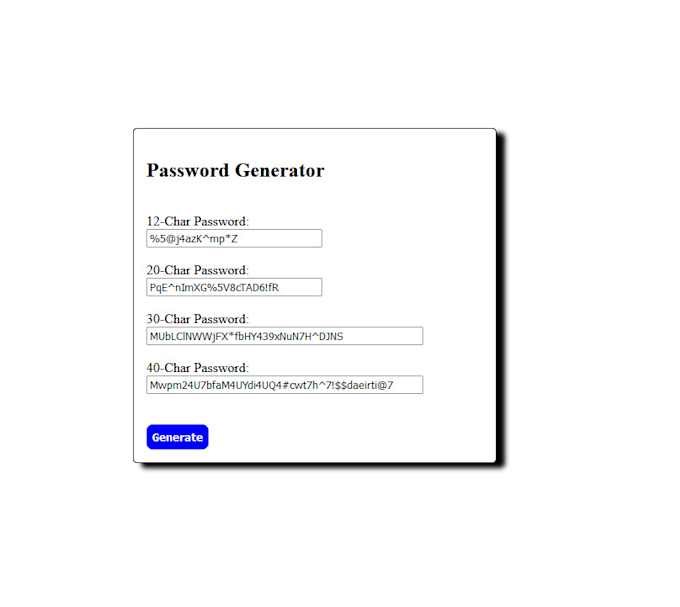 provide a strong password generator