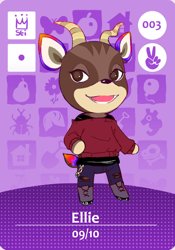 Design a custom animal crossing amiibo card by Pizzetart Fiverr