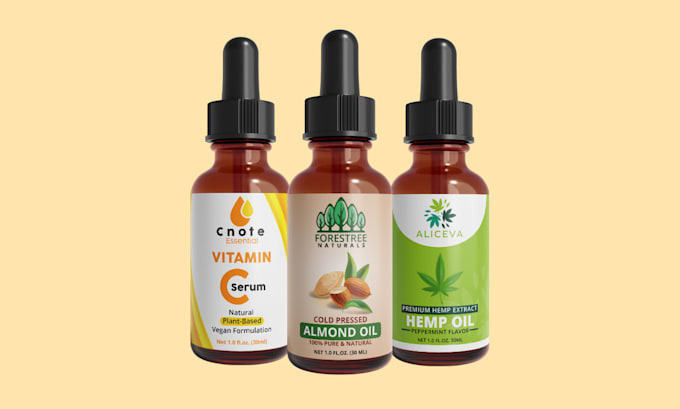 design product labels and packaging for essential oils