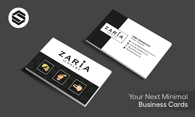 design clean and minimal business cards