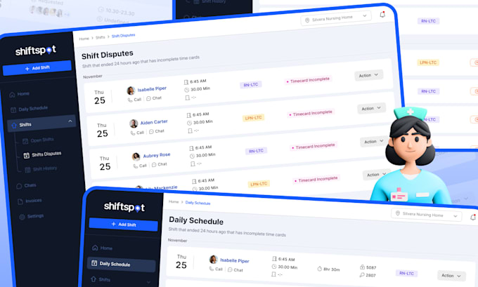 design modern saas dashboard, CRM, and web app UI UX in figma