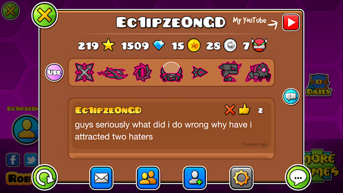 Design your icon set for geometry dash by Gdec1ipze | Fiverr