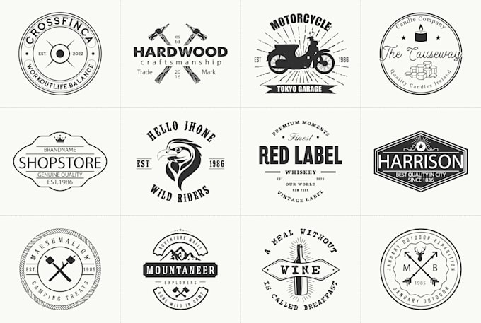 design a retro vintage badge logo