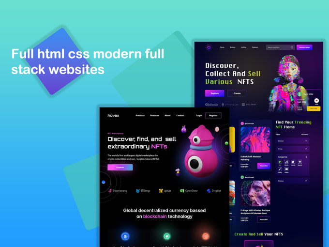 Edit, create html css and js website, design and develop by Keshan9893 ...