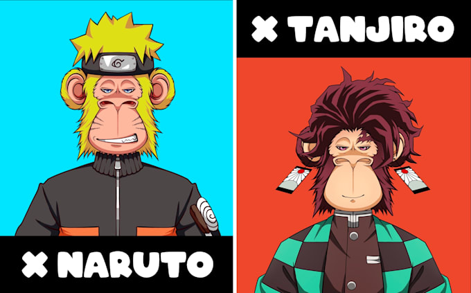 draw anime manga style nft art collection