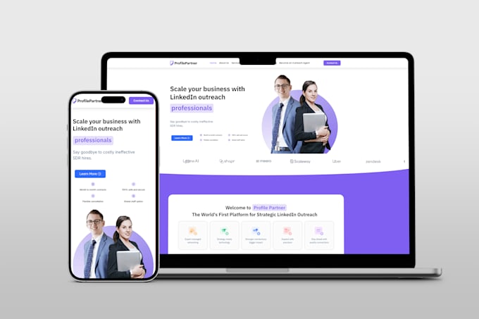 create a modern, responsive website using elementor pro