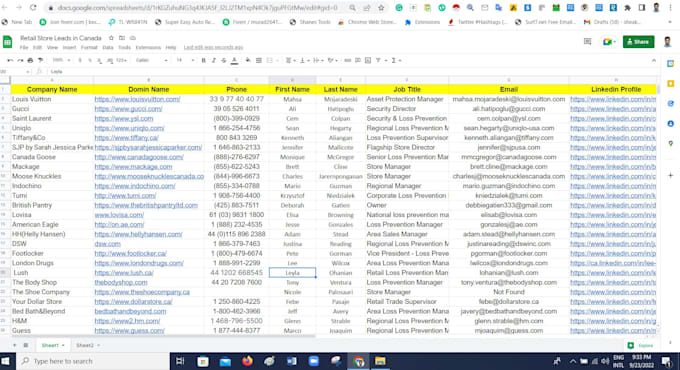 do valid contact list and targeted lead generation by linkedin research