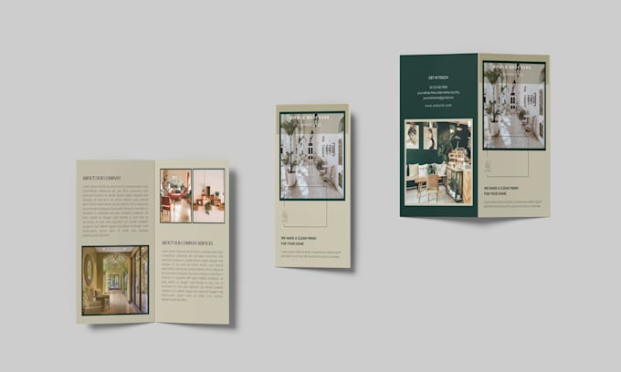 create a minimalist corporate brochure