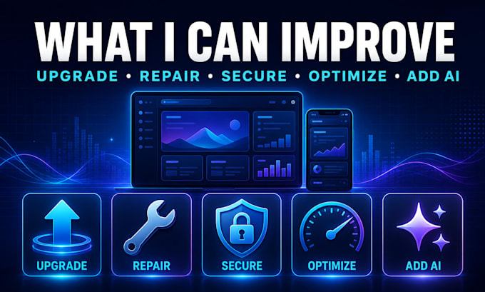 modernize your legacy mobile or web app, improve security and add ai