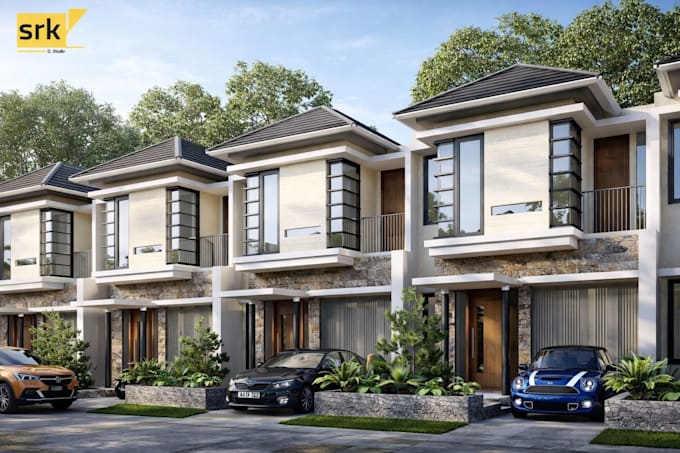 do architecture 3d models and rendering for interior exterior