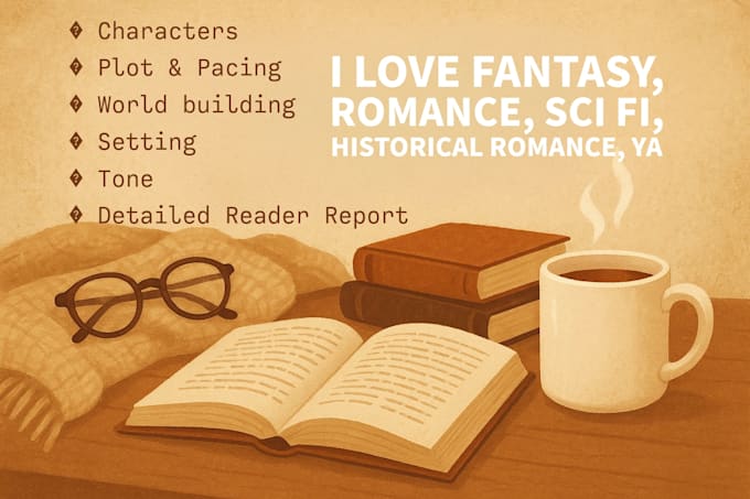 beta read your romance and fantasy books