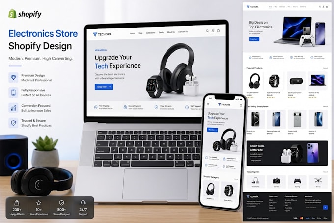 design UI UX shopify ecommerce store and product page design using figma