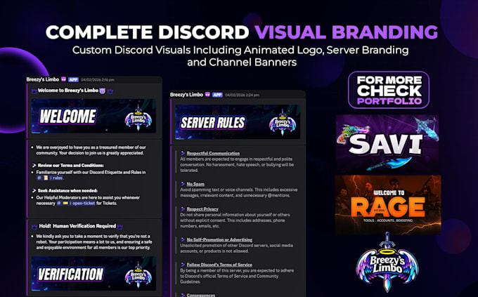 setup a professional custom discord server