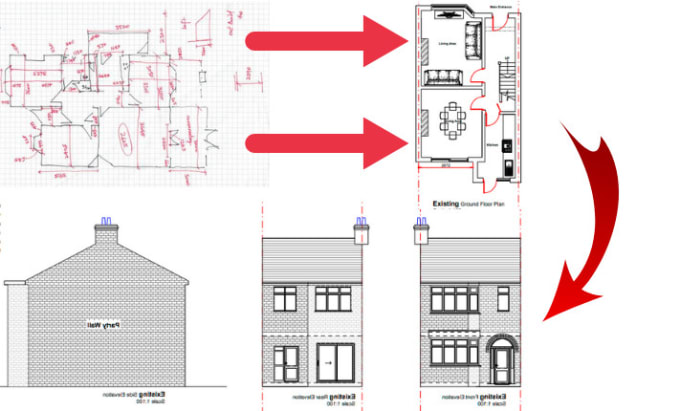 convert survey plan to auto cad plan UK standards