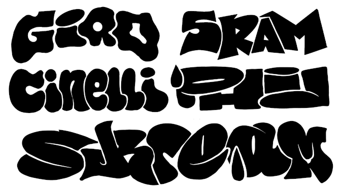 design custom font with graffiti acid graphic for your brand