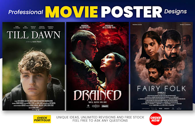 design a unique and creative movie poster for your film