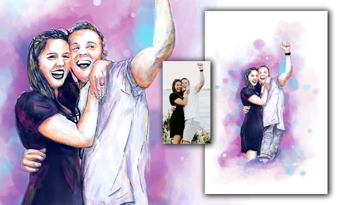 paint customised and personalised digital portraits