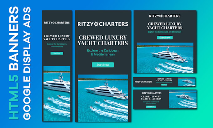 design web banners, HTML5 banners, google ads