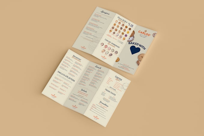 design you restaurant food menu for paper or digital