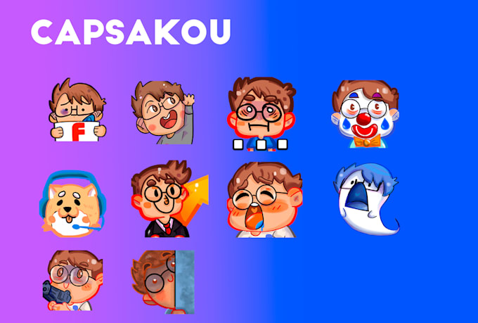 Do emotes high cuality by Capsakou | Fiverr