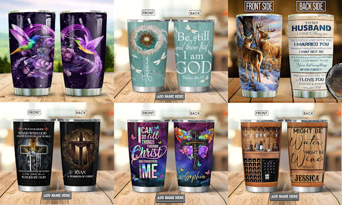 create wonderful coffee mug, tumbler, drinkware designs