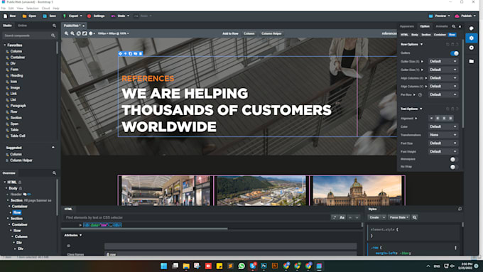Create a bootstrap studio website design by Sandy29896 | Fiverr