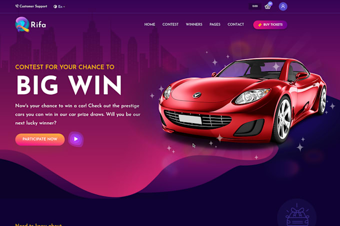 build a professional competitions, raffles website