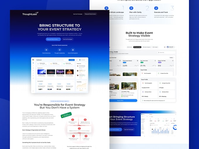 figma landing page, full website UI UX design responsive