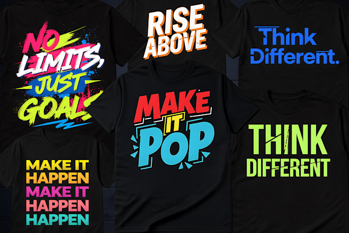 design typography t shirt design, vintage, and modern, for pod brand