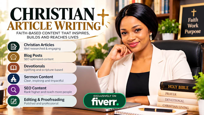 write christian articles devotionals and bible based content