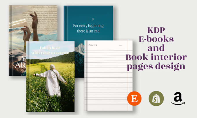 design custom journal or notebook covers for print or KDP
